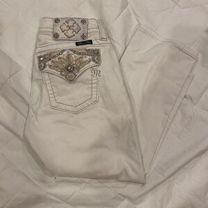 Miss-me Women's White and Cream Jeans